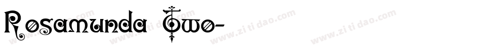 Rosamunda Two字体转换